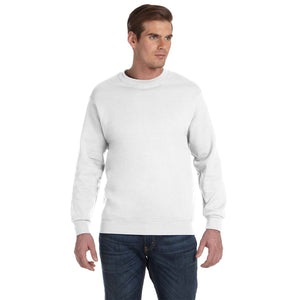 Gildan Dry Blend® 15 oz. Fleece Crew - White