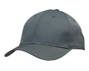 6 Panel Premium Pioneer Sports Twill - Grey