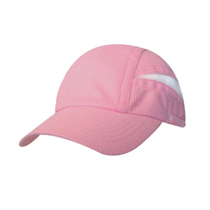 Super light weight performance running cap w/ elastic & toggle / solid - Custom Embroidered