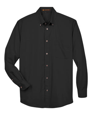 Harriton Men's Easy Blend™ Twill Shirt - Black