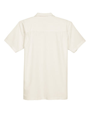 Harriton Men's Barbados Textured Camp Shirt