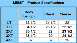 Harriton Men's Tall Flash IL Colorblock Short Sleeve Shirt - Specs