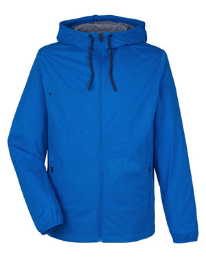 North End Men's Network Lightweight Jacket - Light Nautical Blue Heather