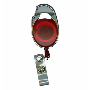 Badge Holder with 20" Retractable Cord - Red