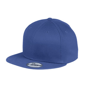 NEW ERA® Flat Bill Snapback Cap - Custom Embroidered - Blue