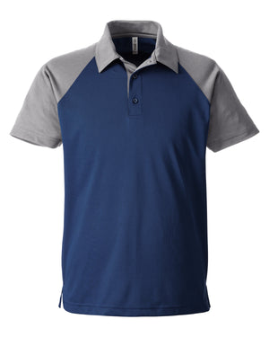 Team 365 Men's Command Snag-Protection Colorblock Polo - Sport Dark Navy Heather/ Sport Graphite