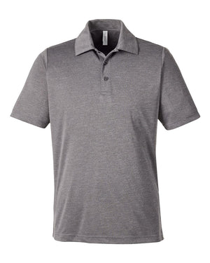 Team 365 Men's Zone Sonic Heather Performance Polo - Dark Grey Heather