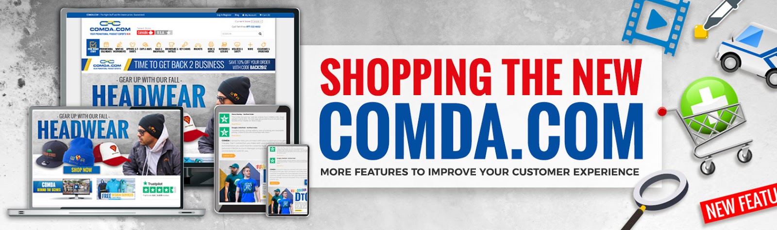 Shopping the New COMDA.com