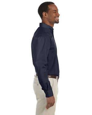 Harriton Men's Tall Essential Poplin