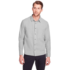 Men's Borough Stretch Performance Shirt - Platinum