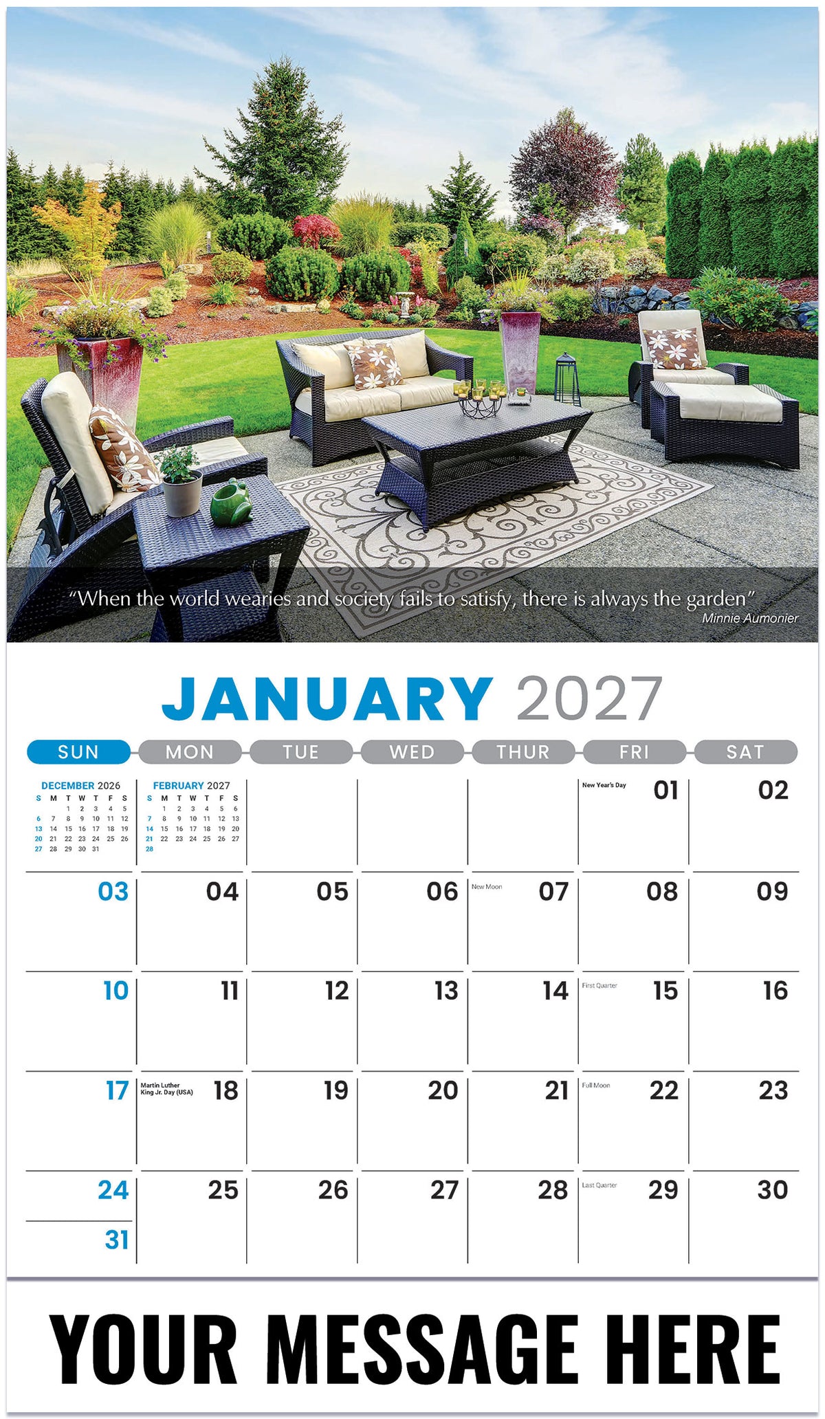 Flowers and Gardens - 2027 Promotional Calendar