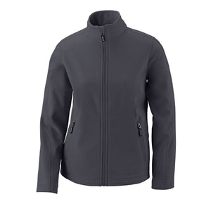 Core365 Ladies' Cruise Two-Layer Fleece Bonded Soft Shell Jacket - Carbon