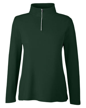 Core365 Ladies' Fusion ChromaSoft™ Pique Quarter-Zip