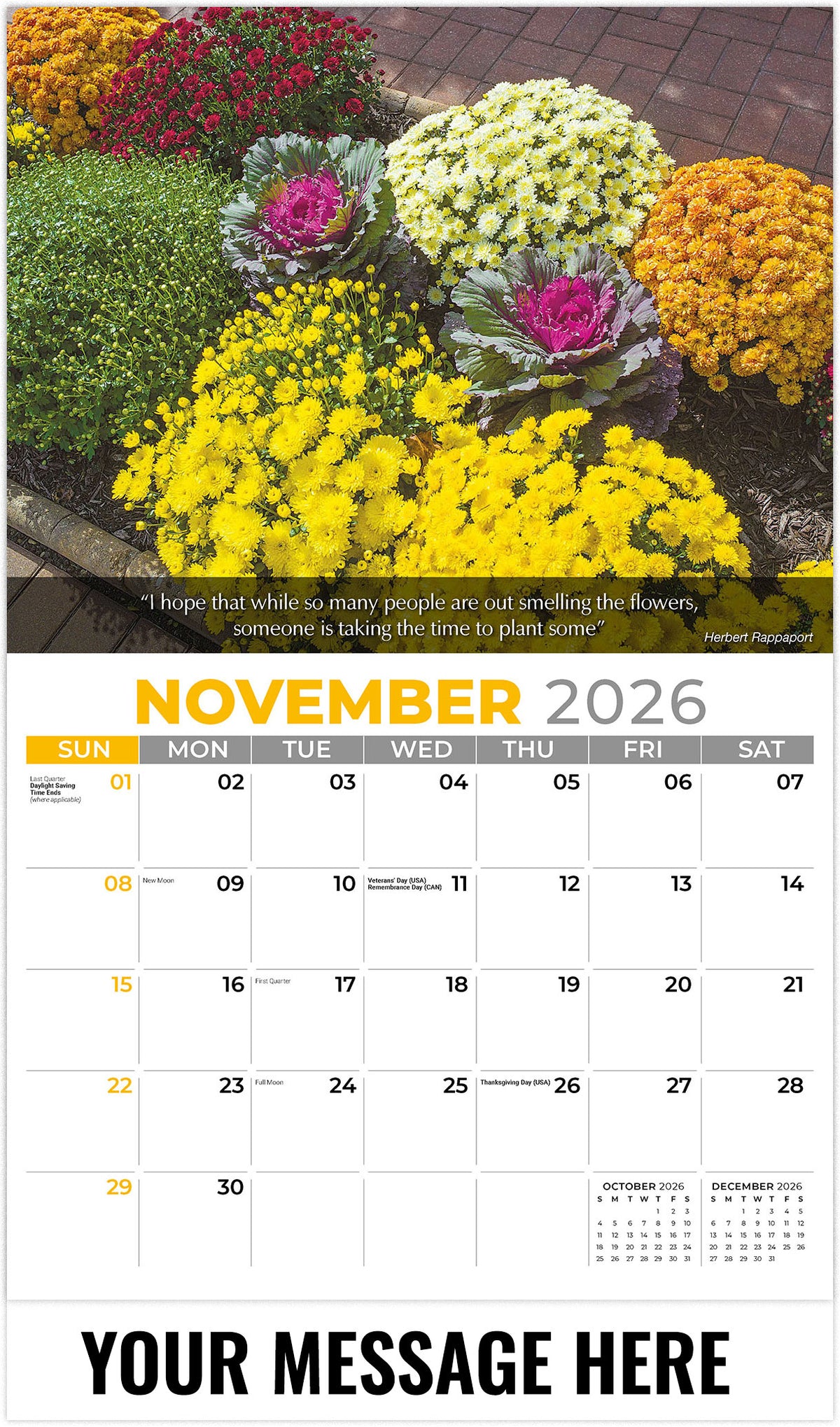 Flowers and Gardens - 2026 Promotional Calendar