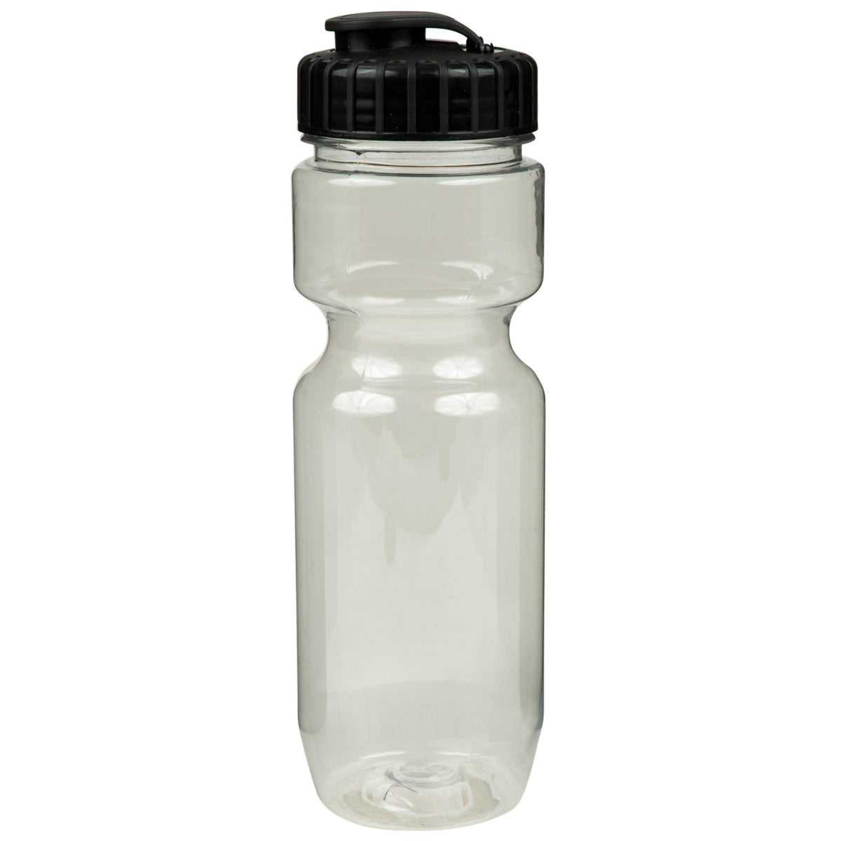 22 oz. Translucent Contour Bike Bottle - Clear With Black Lid