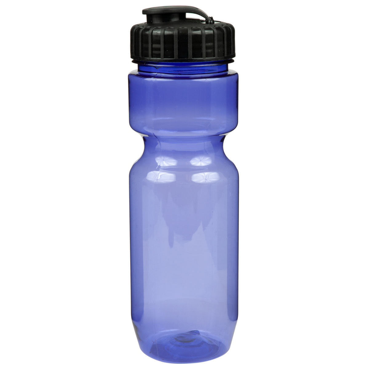 22 oz. Translucent Contour Bike Bottle - Translucent Purple With Black Lid