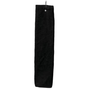 Tri-fold Mircrofiber Golf Towel - KL_0648 - Black