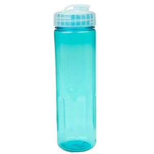 24 oz Prestige Bottle with Flip Top Lid - Translucent Aqua With Clear Lid