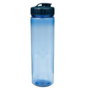 24 oz Prestige Bottle with Flip Top Lid - Translucent Blue With Navy Lid