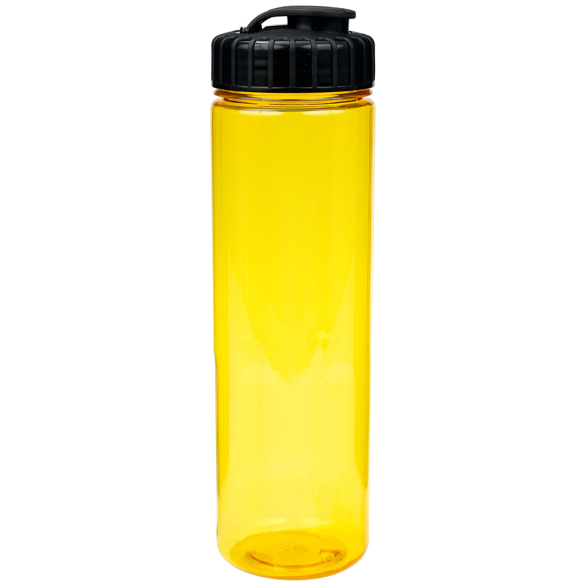24 oz Prestige Bottle with Flip Top Lid - Translucent Yellow With Black Lid