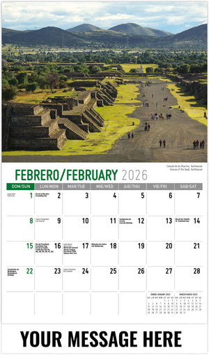 Scenes of Mexico (Bilingual) - 2026 Promotional Calendar