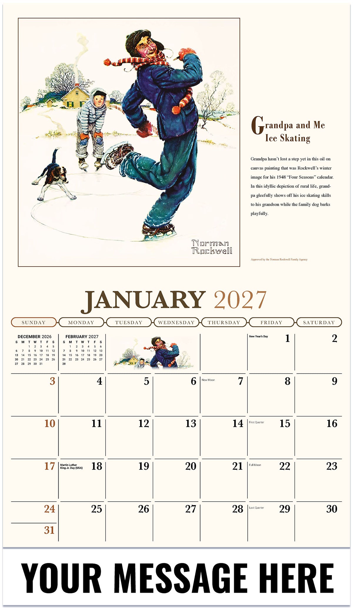 Memorable Images by Norman Rockwell Memory - 2027 Promotional Calendar