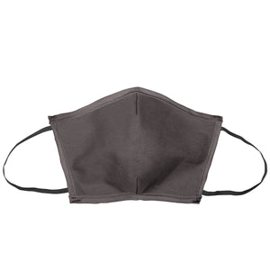 Flat Fold Canvas Face Mask With Elastic Loops - Stormy