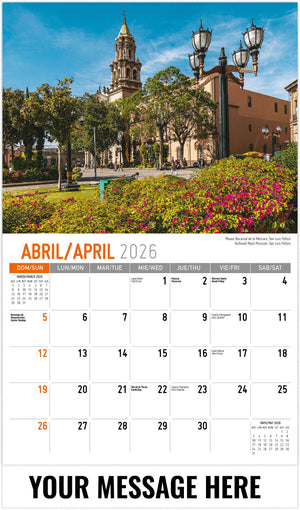 Scenes of Mexico (Bilingual) - 2026 Promotional Calendar