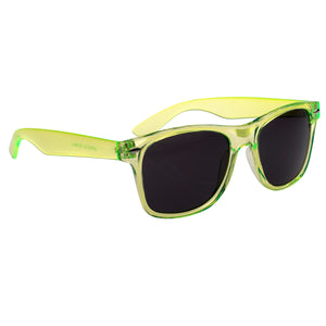 Malibu Sunglasses - Translucent Lime Green