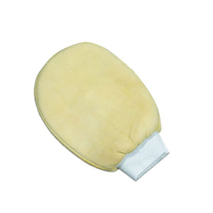 Premium Chamois Car Washing Mitt - Tan