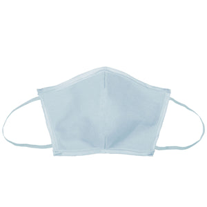 Flat Fold Canvas Face Mask With Elastic Loops - Powder Puff