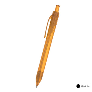 Oasis Recycled Bottle Pen - HT_660 - TRANS ORANGE WITH BLACK