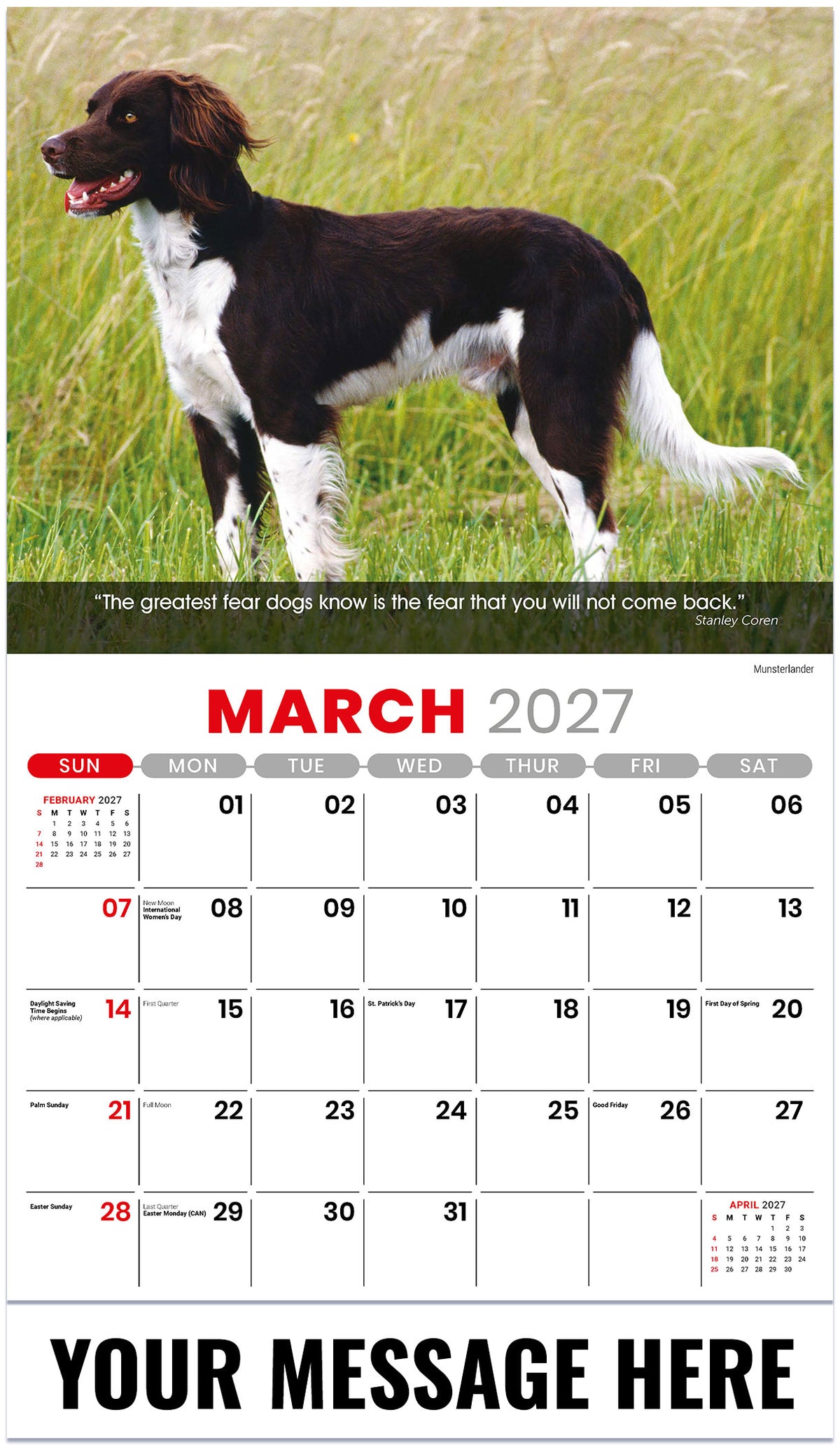 Dogs: Man's Best Friends - 2027 Promotional Calendar