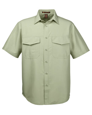 Harriton Men's Key West Short-Sleeve Performance Staff Shirt - Green Mist