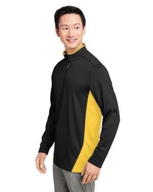 Harriton Men's Flash Snag Protection Plus IL Colourblock Quarter-Zip