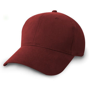 Constructed Mid Weight Brushed Cotton Twill Cap - Cardinal