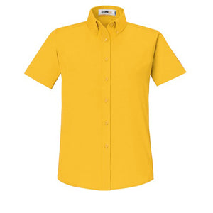 Core365 Origin Short Sleeve Twill Shirt - Women - Carbon