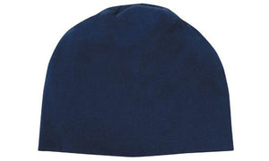 Cotton Beanie - Custom Embroidered - HP_4108 - Navy