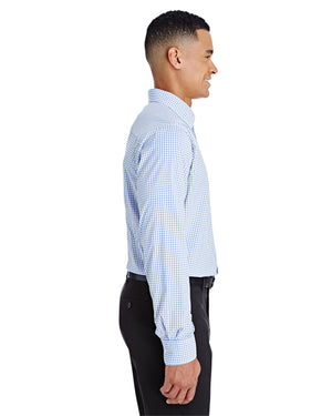 Devon & Jones CrownLux Performance® Men's Micro Windowpane Woven Shirt