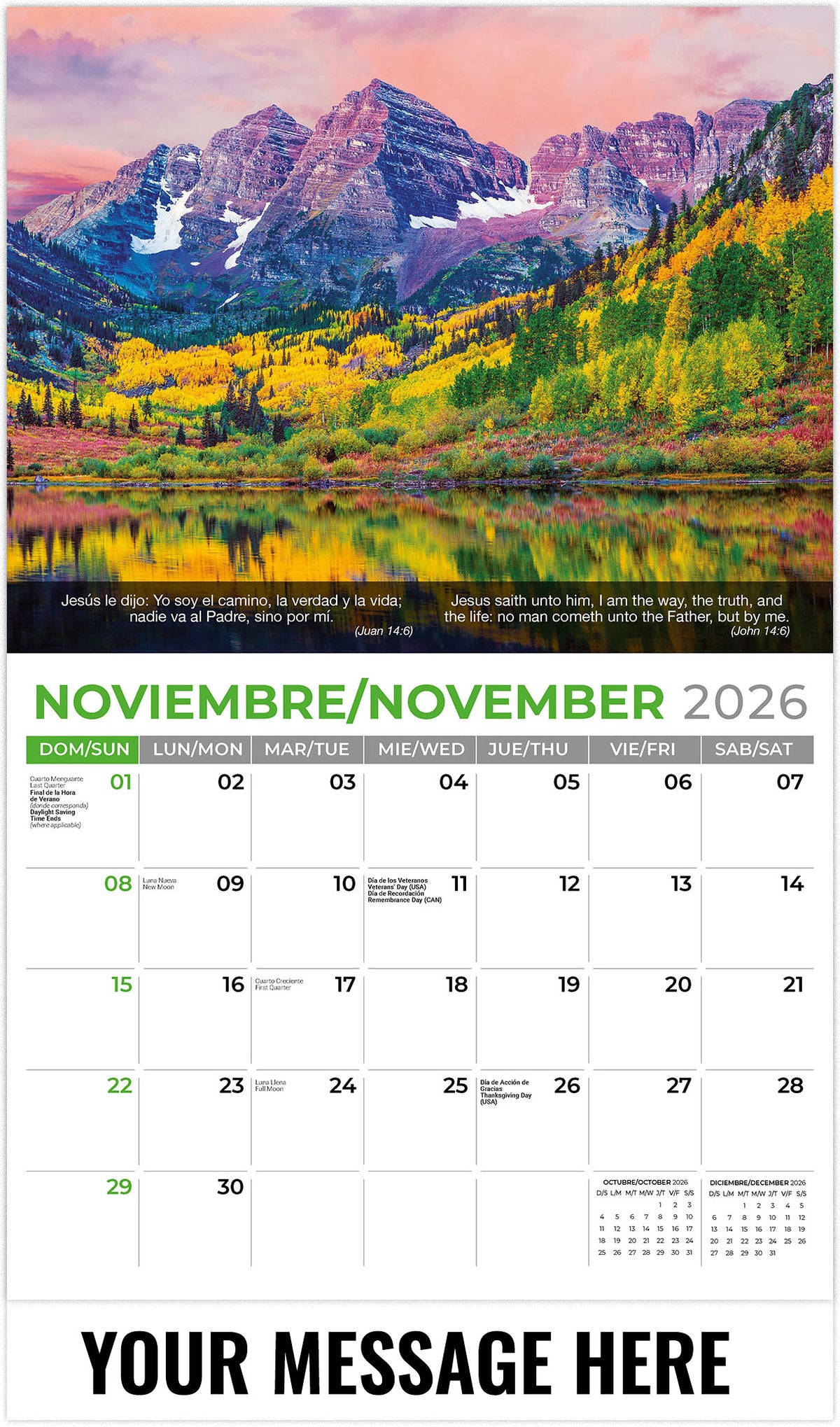 Faith Passages (Bilingual) - 2026 Promotional Calendar