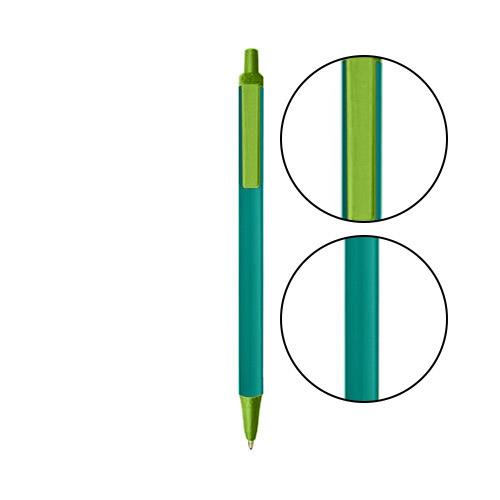 Teal BIC® Clic Stic® Pen - Teal With Metallic Green