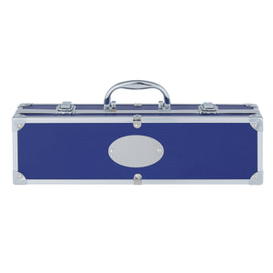 BBQ Set In Aluminum Case - Blue