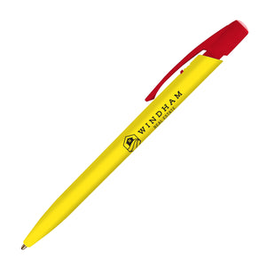 BIC® Media Clic™ Pen - Yellow With Red