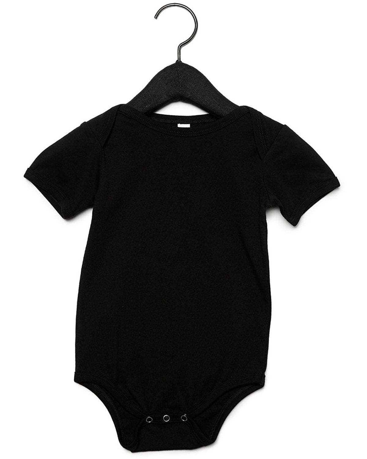 BELLA + CANVAS Infant Jersey Short-Sleeve One-Piece - Black