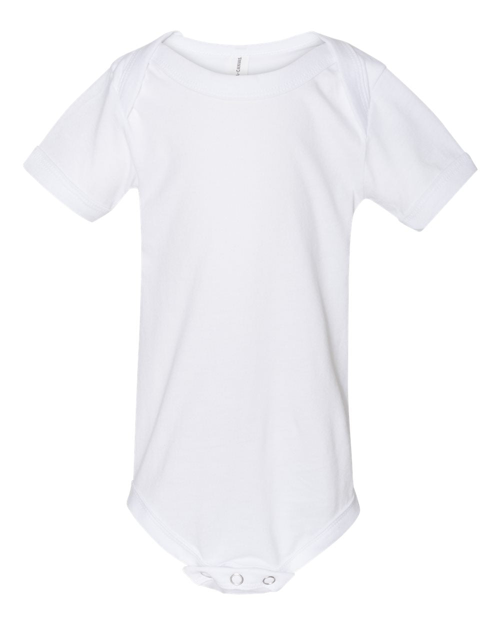 BELLA + CANVAS Infant Jersey Short-Sleeve One-Piece - White