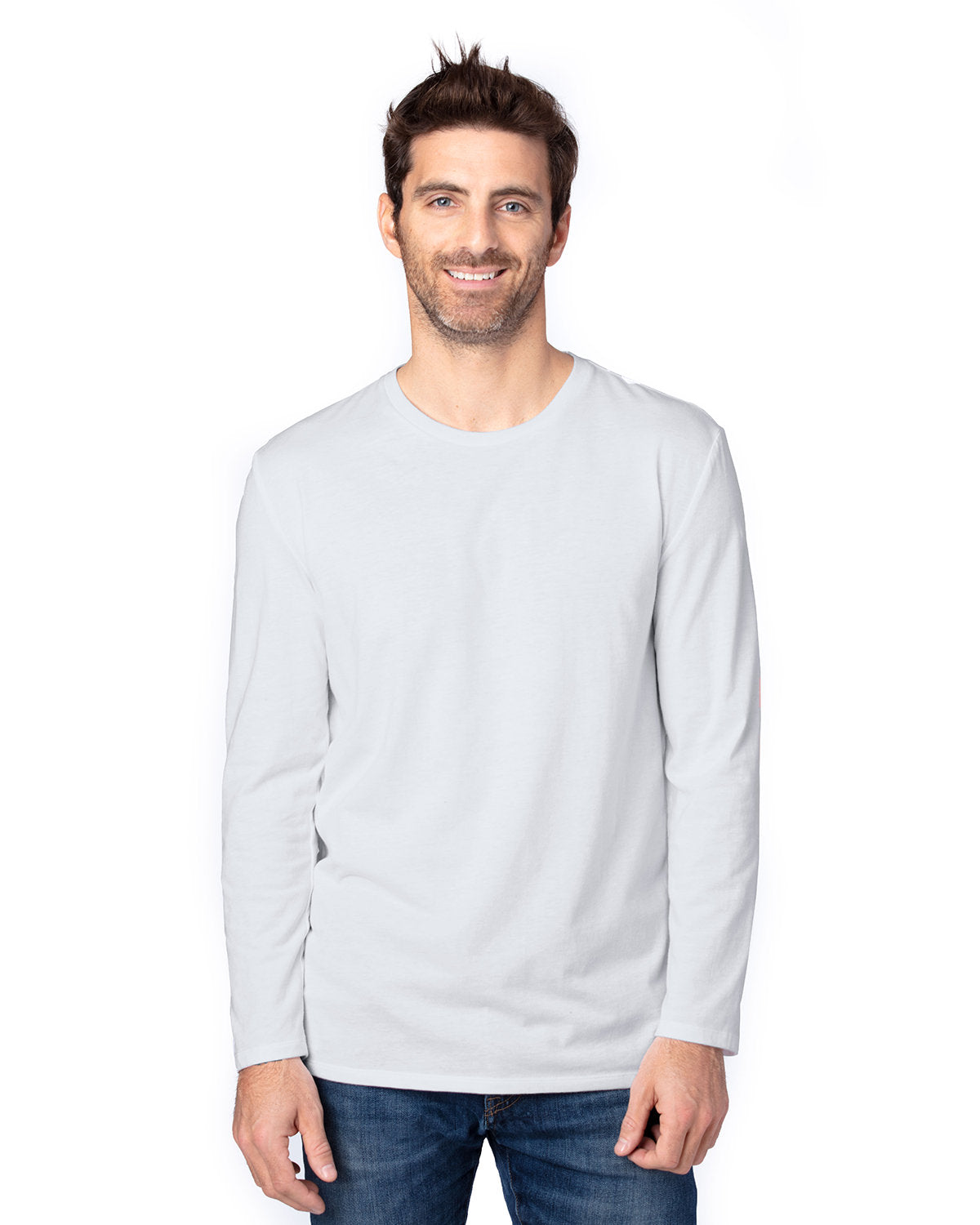 Threadfast Unisex Ultimate CVC Long-Sleeve T-Shirt - Silver