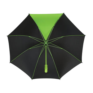 60" Arc Splash of Color Golf Umbrella - Black With Lime