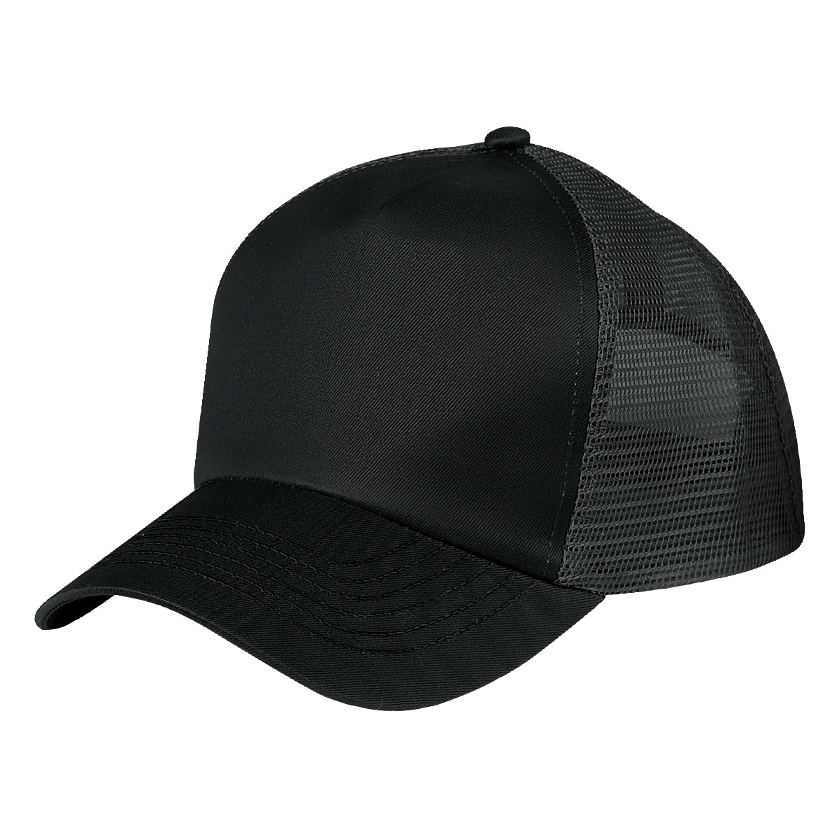 5 Panel Mesh Back Price Buster Cap - Black