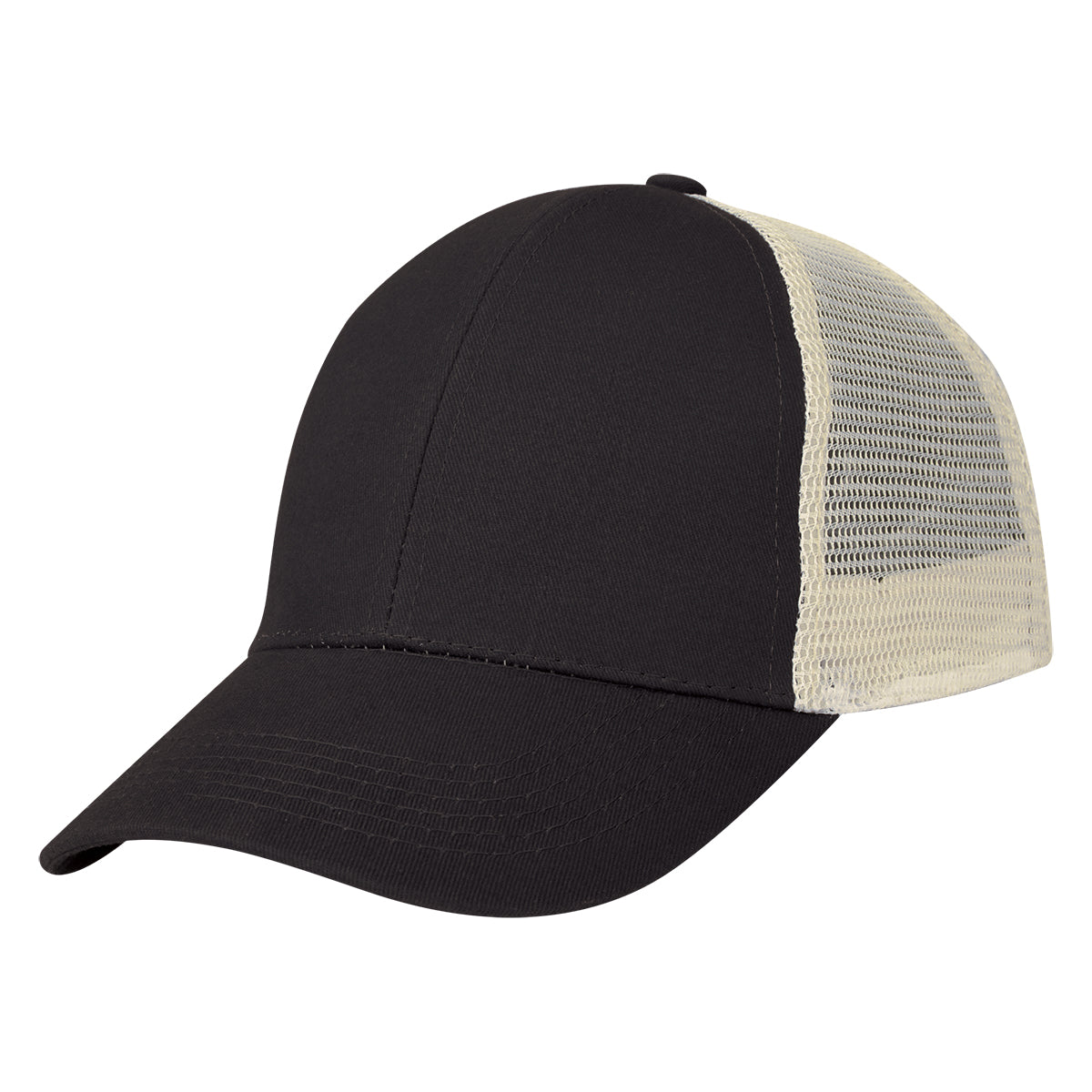 Mesh Back Price Buster Cap - Black With Khaki