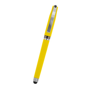 AVENDALE VELVET TOUCH STYLUS GEL PEN - Yellow